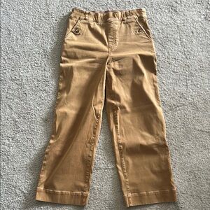 SPANX Stretch Twill Khaki Bottoms wide-Leg